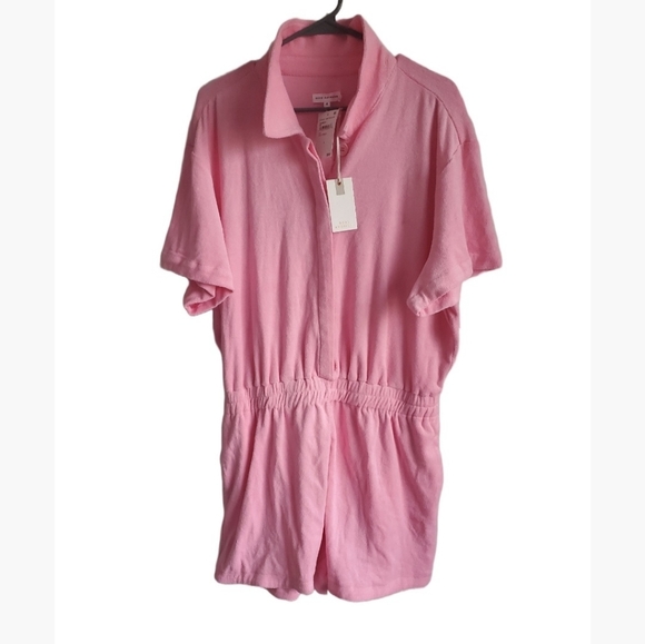 Good American Terry Romper Knit Iced Pink Size 4  Style GSW0230 New - Picture 6 of 8